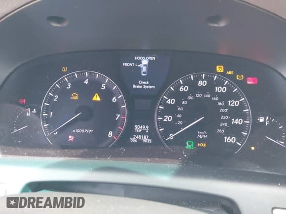 ✅ 2008 Lexus LS 460 L • VIN: JTHGL46F985030541 • Lot: 42078316. Listed on IAAI with 248,187 mi. Free auction sales archive from the USA and detailed vehicle history report at DreamBid. Image 7.