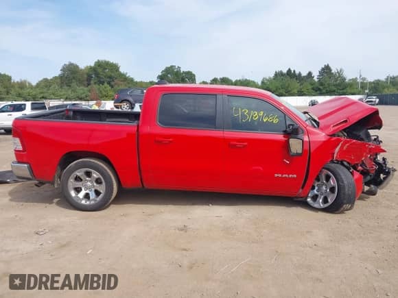 2022 Ram 1500 Big Horn with VIN 1C6RRFFG0NN324961, listed as a IAAI auction lot 43189686 with 37,154 mi miles and . Bid and sale history available at DreamBid. Image 13.