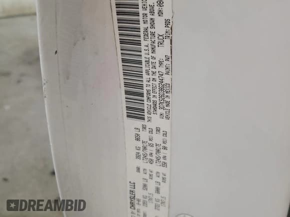 ✅ 2008 Dodge 2500 ST • VIN: 3D7KS26D38G244747 • Lot: 52022295. Listed on Copart with 181,034 mi. Free auction sales archive from the USA and detailed vehicle history report at DreamBid. Image 12.