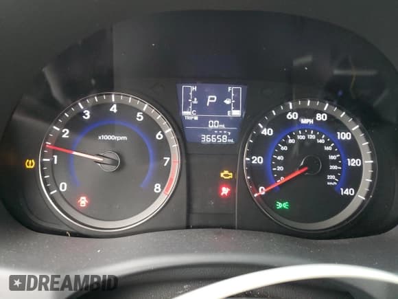 ✅ 2017 Hyundai Accent SE • VIN: KMHCT4AE7HU280862 • Lot: 65047935. Listed on Copart with 36,658 mi. Free auction sales archive from the USA and detailed vehicle history report at DreamBid. Image 9.