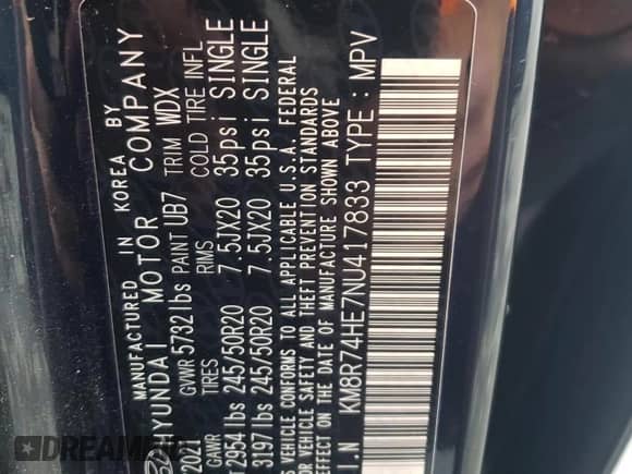 2022 Hyundai Palisade Calligraphy z VIN KM8R74HE7NU417833, wystawiony jako Copart lot #70877195 z przebiegiem 112 026 mil mil oraz Szkoda całkowita • Salvage title. Historia ofert i sprzedaży dostępna na DreamBid. Obrazek 14.