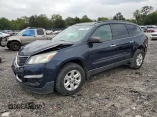 ✅ 2016 Chevrolet Traverse LS • VIN: 1GNKRFED7GJ313782 • Lot: 81704935. Wystawiony na Copart z przebiegiem 179 170 mil. Bezpłatny archiwum sprzedaży aukcyjnych z USA i szczegółowy raport historii pojazdu na DreamBid. Zdjęcie 1.