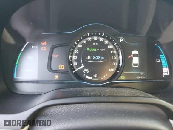 2019 Hyundai Ioniq Limited z VIN KMHC75LD0KU157992, wystawiony jako Copart lot #72330954 z przebiegiem 66 615 mil mil oraz Szkoda całkowita • Salvage title. Historia ofert i sprzedaży dostępna na DreamBid. Obrazek 9.