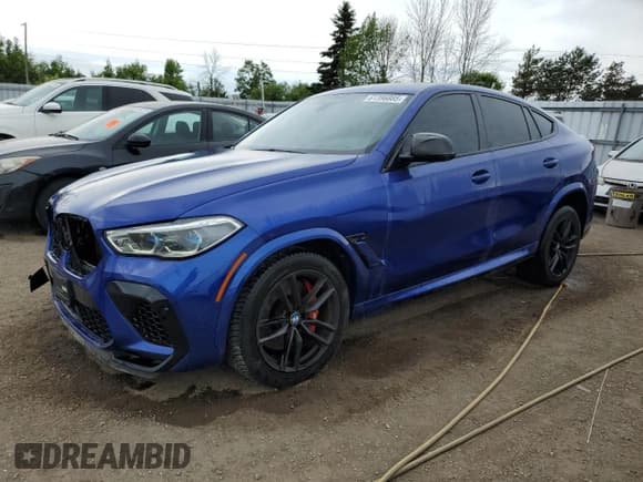 ✅ 2023 BMW X6 M • VIN: 5YMCY0C09P9N96918 • Lot: 61396885. Listed on Copart with 49,182 mi. Free auction sales archive from the USA and detailed vehicle history report at DreamBid. Image 1.