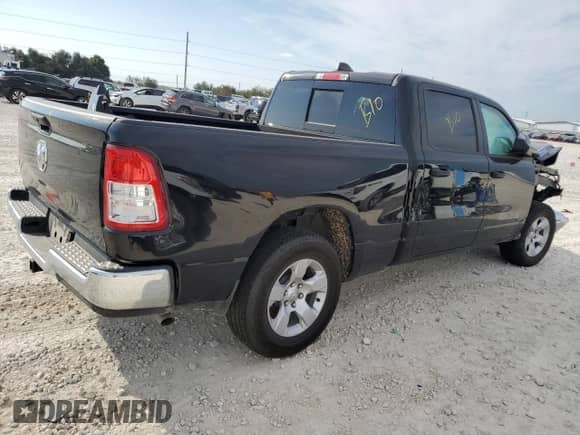2023 Ram 1500 Tradesman z VIN 1C6RRENT7PN619731, wystawiony jako Copart lot #78860054 z przebiegiem Nie podano mil oraz Szkoda całkowita • Salvage title. Historia ofert i sprzedaży dostępna na DreamBid. Obrazek 3.