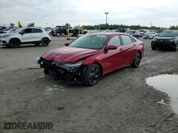 ✅ 2022 Hyundai Elantra Blue • VIN: KMHLM4AJ9NU014507 • Lot: 64955575. Listed on Copart with 16,635 mi. Free auction sales archive from the USA and detailed vehicle history report at DreamBid. Image 14.