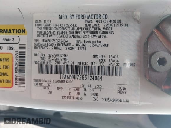 ✅ 2016 Ford Fusion SE • VIN: 1FA6P0H75G5124064 • Lot: 43802283. Wystawiony na IAAI z przebiegiem 62 162 mil. Bezpłatny archiwum sprzedaży aukcyjnych z USA i szczegółowy raport historii pojazdu na DreamBid. Zdjęcie 9.