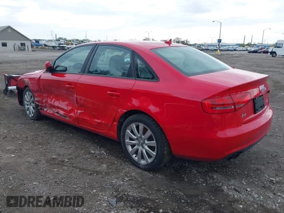 ✅ 2013 Audi A4 Premium • VIN: WAUDFAFL9DA195598 • Lot: 42161395. Listed on IAAI with 96,917 mi. Free auction sales archive from the USA and detailed vehicle history report at DreamBid. Image 3.