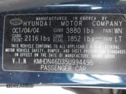 ✅ 2005 Hyundai Elantra GLS • VIN: KMHDN46D35U994496 • Lot: 41609960. Wystawiony na IAAI z przebiegiem 142 485 mil. Bezpłatny archiwum sprzedaży aukcyjnych z USA i szczegółowy raport historii pojazdu na DreamBid. Zdjęcie 9.