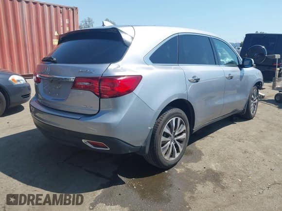 ✅ 2016 Acura MDX Technology • VIN: 5FRYD4H42GB040189 • Lot: 43124448. Listed on IAAI with 131,985 mi. Free auction sales archive from the USA and detailed vehicle history report at DreamBid. Image 4.