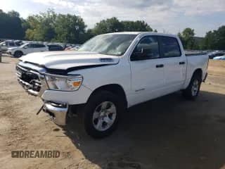 2024 Ram 1500 Big Horn with VIN 1C6RRFFG2RN192128, listed as a Copart auction lot 68725004 with 18,599 mi miles and Salvage title. Bid and sale history available at DreamBid. Image 1.