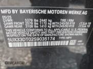 ✅ 2025 BMW X4 xDrive30i • VIN: 5UX33DT02S9035174 • Lot: 42898216. Listed on IAAI with 7,583 mi. Free auction sales archive from the USA and detailed vehicle history report at DreamBid. Image 9.