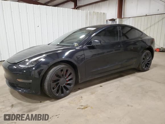 ✅ 2023 Tesla Model 3 Performance • VIN: 5YJ3E1EC5PF589940 • Лот: 90488905. Опубликован ранее на Copart с пробегом 28 562 миль. Бесплатный доступ к архиву аукционных продаж из США и подробный отчёт об истории автомобиля на DreamBid. Изображение 1.