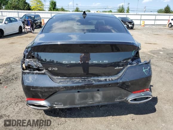 ✅ 2025 Genesis G70 2.5T • VIN: KMTG34SC8SU147328 • Lot: 61972115. Wystawiony na Copart z przebiegiem 5 825 mil. Bezpłatny archiwum sprzedaży aukcyjnych z USA i szczegółowy raport historii pojazdu na DreamBid. Zdjęcie 6.