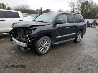 ✅ 2015 Lexus LX 570 • VIN: JTJHY7AX7F4186473 • Lot: 38514814. Listed on Copart with 60,837 mi. Free auction sales archive from the USA and detailed vehicle history report at DreamBid. Image 1.