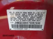 ✅ 2007 Honda Fit Sport • VIN: JHMGD38667S062996 • Lot: 43454317. Listed on IAAI with 117,048 mi. Free auction sales archive from the USA and detailed vehicle history report at DreamBid. Image 9.