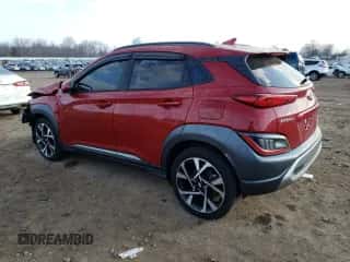 2022 Hyundai Kona Limited z VIN KM8K5CA34NU910962, wystawiony jako Copart lot #40102183 z przebiegiem 9 438 mil mil oraz . Historia ofert i sprzedaży dostępna na DreamBid. Obrazek 2.