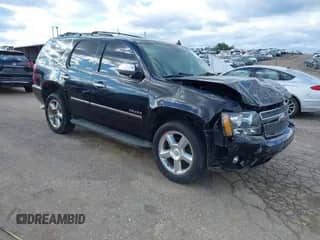 2011 Chevrolet Tahoe LTZ with VIN 1GNSCCE04BR196055, listed as a IAAI auction lot 41717154 with 151,455 mi miles and . Bid and sale history available at DreamBid. Image 1.