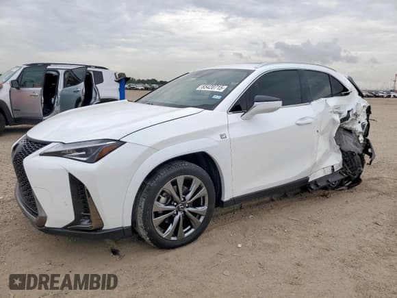 ✅ 2022 Lexus UX 200 F Sport • VIN: JTHE3JBH7N2047381 • Лот: 65420715. Опубликован ранее на Copart с пробегом 71 864 миль. Бесплатный доступ к архиву аукционных продаж из США и подробный отчёт об истории автомобиля на DreamBid. Изображение 1.