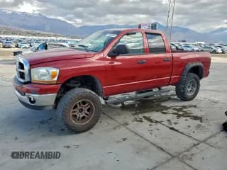 ✅ 2006 Dodge 1500 Laramie • VIN: 1D7HU18266S615707 • Lot: 94165255. Listed on Copart with 186,625 mi. Free auction sales archive from the USA and detailed vehicle history report at DreamBid. Image 1.