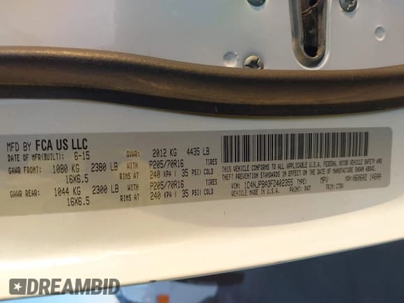 ✅ 2015 Jeep Patriot Sport • VIN: 1C4NJPBA3FD402355 • Lot: 42310135. Wystawiony na IAAI z przebiegiem 55 145 mil. Bezpłatny archiwum sprzedaży aukcyjnych z USA i szczegółowy raport historii pojazdu na DreamBid. Zdjęcie 9.