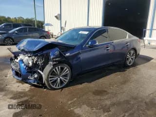 ✅ 2018 Infiniti Q50 Luxe • VIN: JN1EV7AP5JM366948 • Lot: 91446605. Listed on Copart with 96,535 mi. Free auction sales archive from the USA and detailed vehicle history report at DreamBid. Image 1.