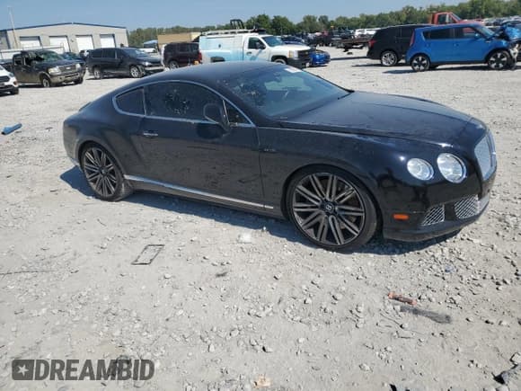✅ 2013 Bentley Continental GT • VIN: SCBFC7ZA6DC082538 • Lot: 71593545. Listed on Copart with Not provided. Free auction sales archive from the USA and detailed vehicle history report at DreamBid. Image 4.