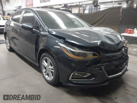 2018 Chevrolet Cruze LT with VIN 3G1BD6SMXJS542564, listed as a IAAI auction lot 41558459 with 103,720 mi miles and . Bid and sale history available at DreamBid. Image 1.