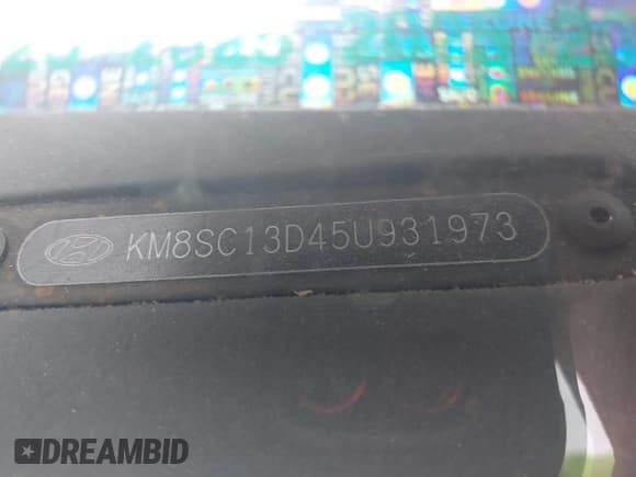 ✅ 2005 Hyundai Santa Fe GLS • VIN: KM8SC13D45U931973 • Lot: 43274730. Listed on IAAI with 184,516 mi. Free auction sales archive from the USA and detailed vehicle history report at DreamBid. Image 9.