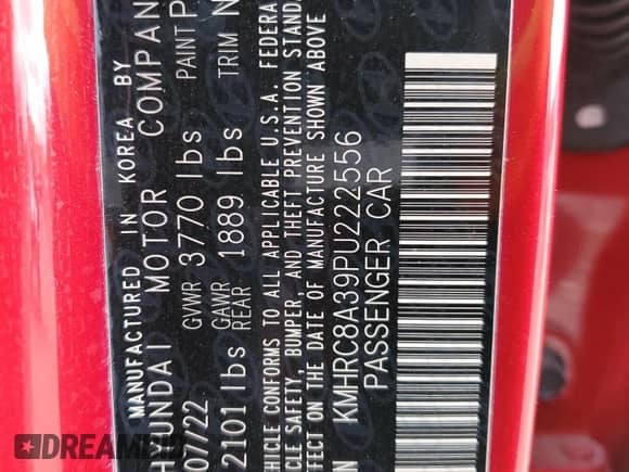 2023 Hyundai Venue SEL с VIN KMHRC8A39PU222556, выставлен на аукционе Copart как лот 76170744 с пробегом 9 959 миль миль и Списание • Salvage title. История ставок и продаж доступна на DreamBid. Изображение 16.