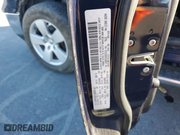 ✅ 2013 Ram 1500 Big Horn • VIN: 1C6RR7GT0DS572743 • Lot: 82257005. Listed on Copart with Not provided. Free auction sales archive from the USA and detailed vehicle history report at DreamBid. Image 12.