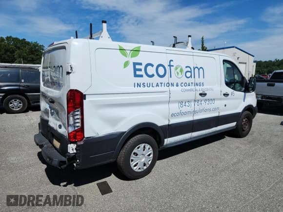 ✅ 2019 Ford Transit • VIN: 1FTYE1ZM6KKB59161 • Lot: 57155915. Listed on Copart with 258,237 mi. Free auction sales archive from the USA and detailed vehicle history report at DreamBid. Image 3.