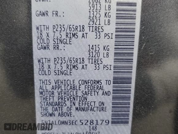 ✅ 2014 Infiniti QX60 • VIN: 5N1AL0MN3EC528179 • Lot: 82305695. Listed on Copart with 106,169 mi. Free auction sales archive from the USA and detailed vehicle history report at DreamBid. Image 14.