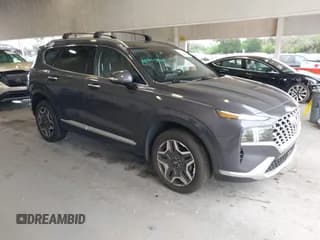 ✅ 2021 Hyundai Santa Fe Luxury • VIN: KM8S5DA1XMU012403 • Lot: 43363360. Listed on IAAI with 58,645 mi. Free auction sales archive from the USA and detailed vehicle history report at DreamBid. Image 1.