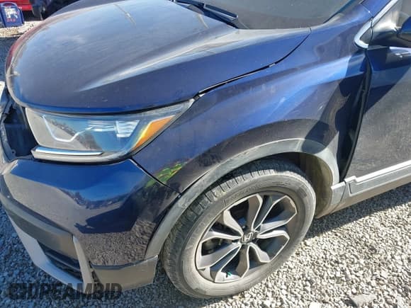 ✅ 2020 Honda CR-V EX-L • VIN: 2HKRW1H8XLH415825 • Lot: 43697303. Listed on IAAI with 128,863 mi. Free auction sales archive from the USA and detailed vehicle history report at DreamBid. Image 22.