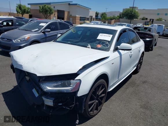✅ 2014 Audi A4 Premium • VIN: WAUAFAFLXEN002078 • Lot: 42715158. Listed on IAAI with Not provided. Free auction sales archive from the USA and detailed vehicle history report at DreamBid. Image 2.