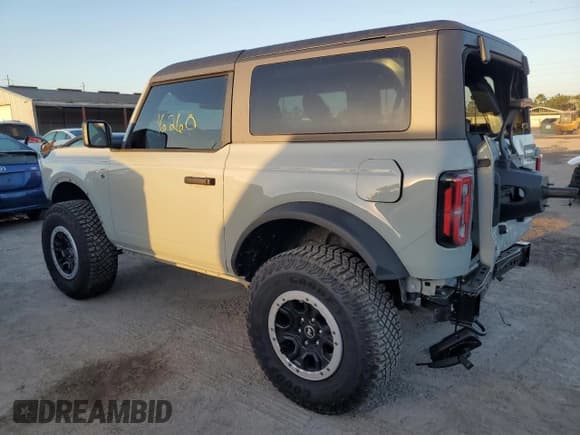 ✅ 2023 Ford Bronco • VIN: 1FMDE5CH2PLA83632 • Lot: 73274023. Listed on Copart with 16,260 mi. Free auction sales archive from the USA and detailed vehicle history report at DreamBid. Image 2.