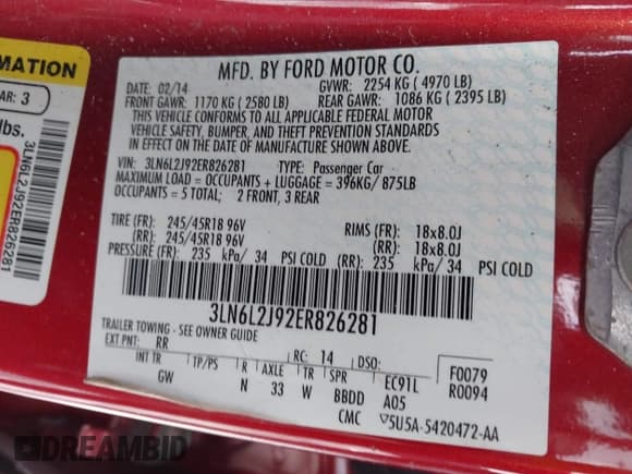 ✅ 2014 Lincoln MKZ • VIN: 3LN6L2J92ER826281 • Lot: 41586661. Wystawiony na IAAI z przebiegiem 112 159 mil. Bezpłatny archiwum sprzedaży aukcyjnych z USA i szczegółowy raport historii pojazdu na DreamBid. Zdjęcie 9.