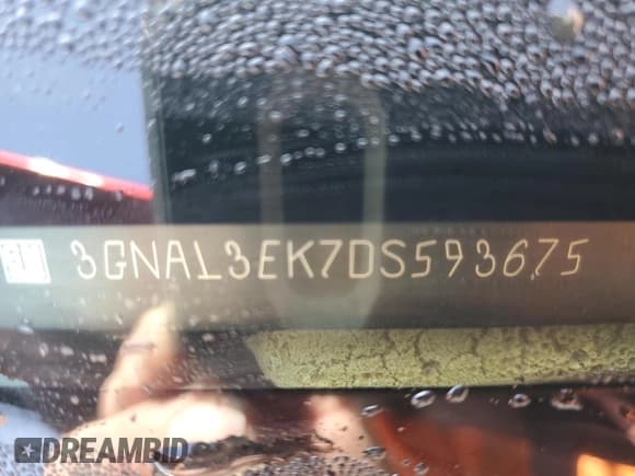 ✅ 2013 Chevrolet Captiva Sport LT • VIN: 3GNAL3EK7DS593675 • Лот: 82644395. Опубликован ранее на Copart с пробегом 95 352 миль. Бесплатный доступ к архиву аукционных продаж из США и подробный отчёт об истории автомобиля на DreamBid. Изображение 12.