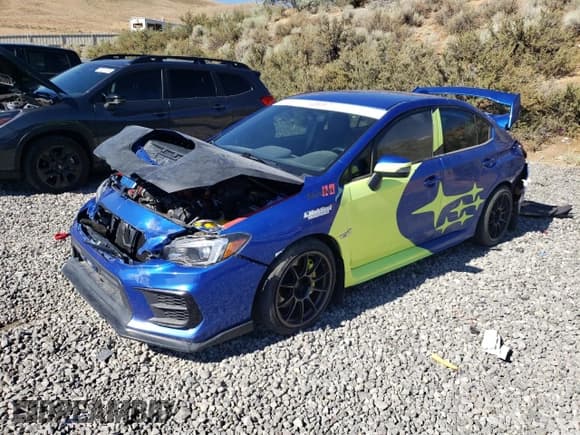 ✅ 2020 Subaru WRX STI • VIN: JF1VA2E66L9813716 • Лот: 57090595. Опубликован ранее на Copart с пробегом 41 984 миль. Бесплатный доступ к архиву аукционных продаж из США и подробный отчёт об истории автомобиля на DreamBid. Изображение 1.