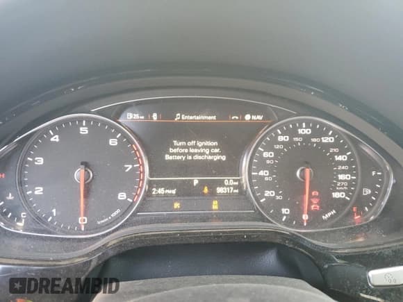 ✅ 2017 Audi A8 • VIN: WAU44AFD6HN010405 • Lot: 93129105. Listed on Copart with 98,317 mi. Free auction sales archive from the USA and detailed vehicle history report at DreamBid. Image 9.