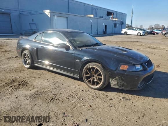 ✅ 2001 Ford Mustang GT Deluxe • VIN: 1FAFP42X21F141227 • Lot: 94384135. Listed on Copart with 186,270 mi. Free auction sales archive from the USA and detailed vehicle history report at DreamBid. Image 4.