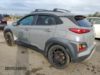 ✅ 2021 Hyundai Kona Night Edition • VIN: KM8K6CA5XMU714439 • Лот: 74201784. Опубликован ранее на Copart с пробегом 46 368 миль. Бесплатный доступ к архиву аукционных продаж из США и подробный отчёт об истории автомобиля на DreamBid. Изображение 2.