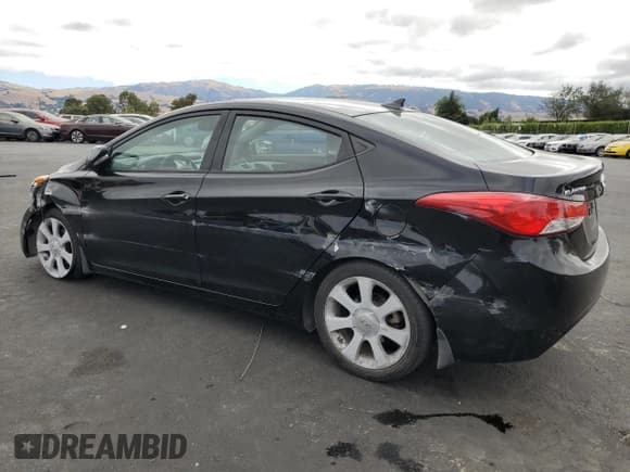 ✅ 2013 Hyundai Elantra Limited • VIN: KMHDH4AE6DU657973 • Lot: 65929675. Listed on Copart with 86,512 mi. Free auction sales archive from the USA and detailed vehicle history report at DreamBid. Image 2.