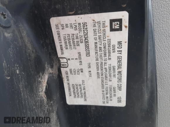 ✅ 2006 Saturn VUE • VIN: 5GZCZ63436S853783 • Lot: 44595675. Wystawiony na Copart z przebiegiem 161 742 mil. Bezpłatny archiwum sprzedaży aukcyjnych z USA i szczegółowy raport historii pojazdu na DreamBid. Zdjęcie 13.