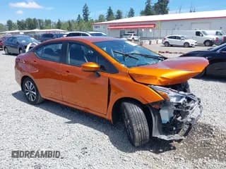 ✅ 2022 Nissan Versa SV • VIN: 3N1CN8EVXNL866786 • Lot: 42603467. Listed on IAAI with 24,055 mi. Free auction sales archive from the USA and detailed vehicle history report at DreamBid. Image 1.