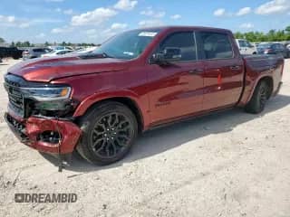 2025 Ram 1500 Limited with VIN 1C6SRFHP5SN683331, listed as a Copart auction lot 65974615 with 7,156 mi miles and Salvage title. Bid and sale history available at DreamBid. Image 1.