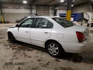 2003 Hyundai Elantra GLS z VIN KMHDN45D23U489919, wystawiony jako Copart lot #83390934 z przebiegiem Nie podano mil oraz Szkoda całkowita • Salvage title. Historia ofert i sprzedaży dostępna na DreamBid. Obrazek 2.