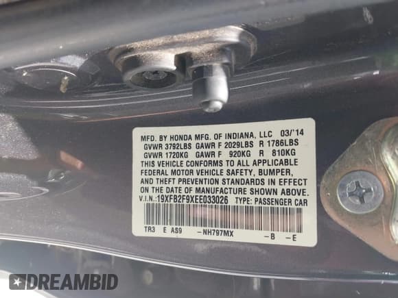 ✅ 2014 Honda Civic EX-L • VIN: 19XFB2F9XEE033026 • Lot: 42787952. Wystawiony na IAAI z przebiegiem 166 254 mil. Bezpłatny archiwum sprzedaży aukcyjnych z USA i szczegółowy raport historii pojazdu na DreamBid. Zdjęcie 9.