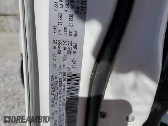 2018 Jeep Compass Limited с VIN 3C4NJDCB1JT501636, выставлен на аукционе Copart как лот 90066075 с пробегом Не указан миль и Чистый • Clean title. История ставок и продаж доступна на DreamBid. Изображение 12.